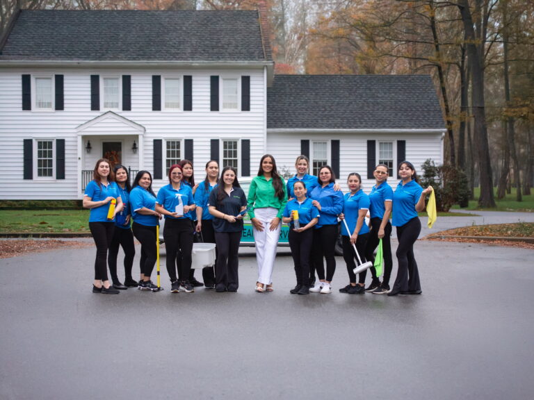 Care & Clean team in front of a client's home in Richmond, VA